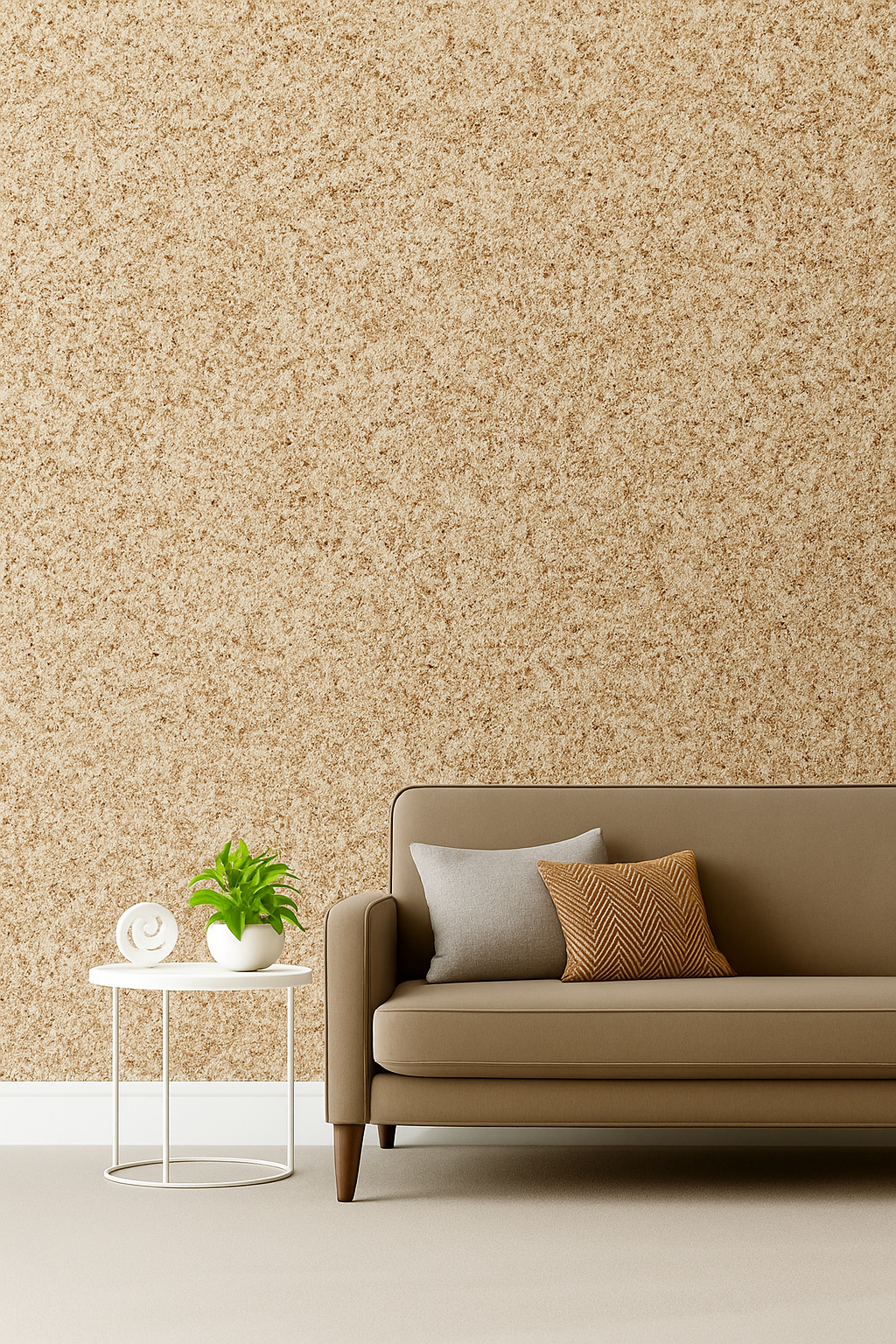 Yellow Liquid Wallpaper | Silk Plaster | Silcotex | 1kg Bag | Mellow Mocha SC 81