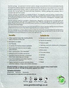 GRANITE COATINGS ONLY IN 20KG