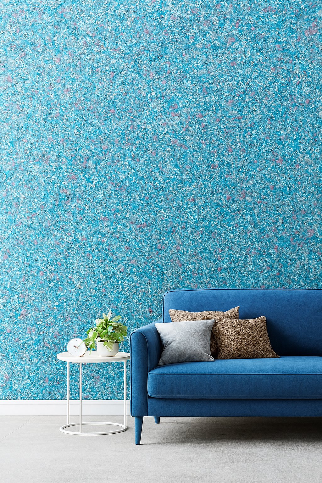 Light Blue Liquid Wallpaper | Silk Plaster | Silcotex | 1kg Bag | Maldives SC 201