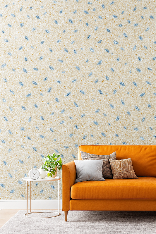 Beige and Blue Liquid Wallpaper | Silk Plaster | Silcotex | 1kg Bag | Sharh el Sheikh SC 202