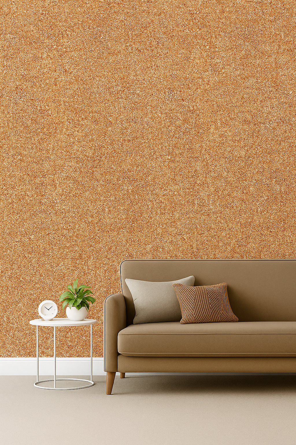 Orange Liquid Wallpaper | Silk Plaster | Silcotex | 1kg Bag | Coconut Cream SC 209