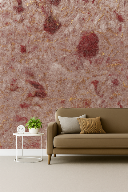 Red Liquid Wallpaper | Silk Plaster | Silcotex | 1kg Bag | Just Plum SC 38