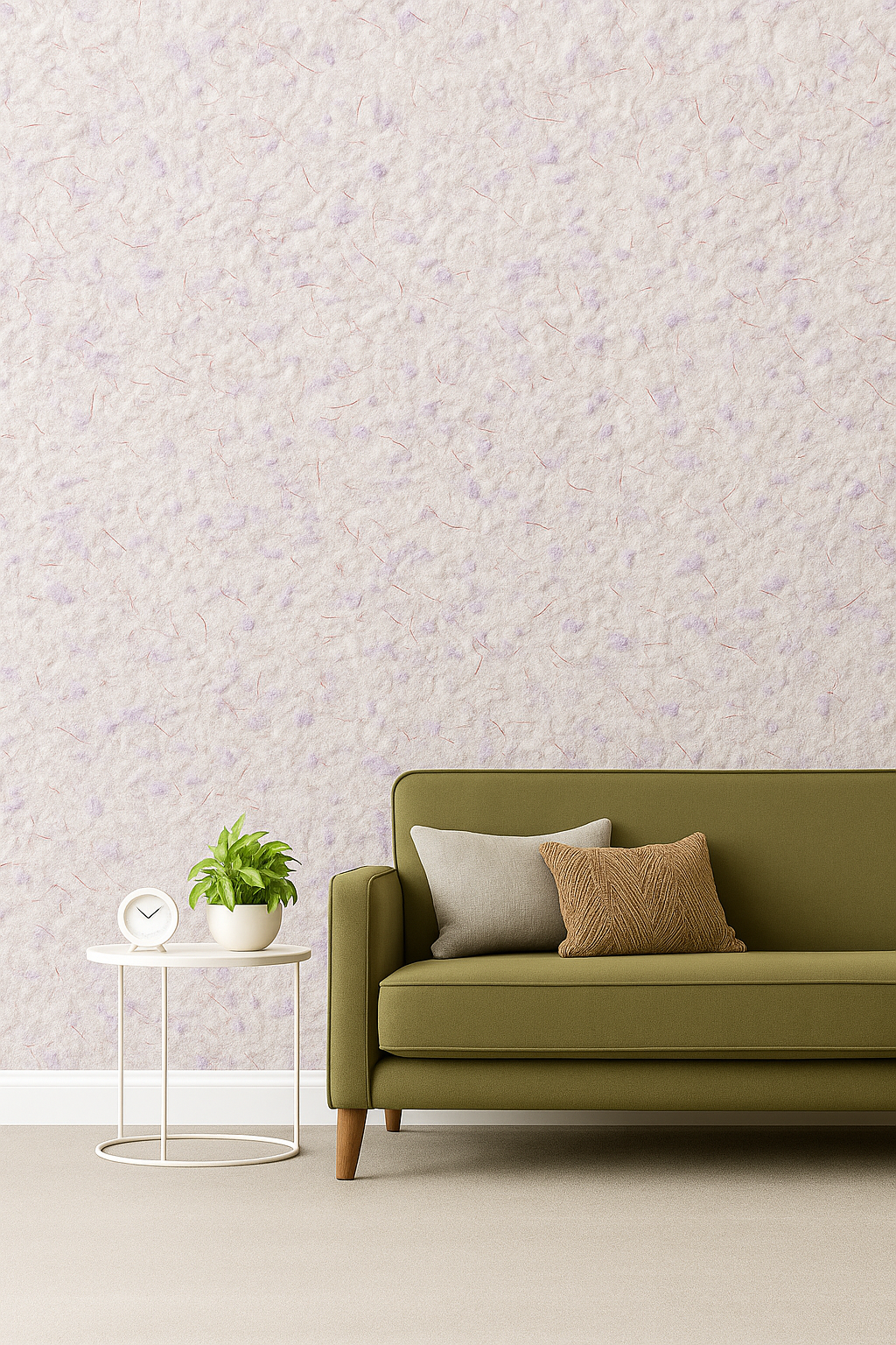 White & Purple Liquid Wallpaper | Silk Plaster | Silcotex | 1kg Bag | Mid Sheen SC 42