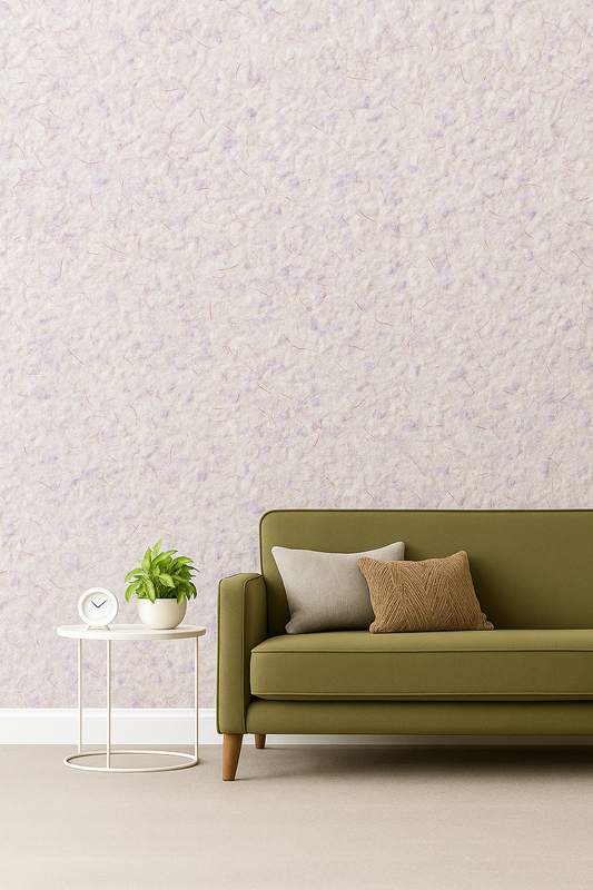 White & Purple Liquid Wallpaper | Silk Plaster | Silcotex | 1kg Bag | Mid Sheen SC 42