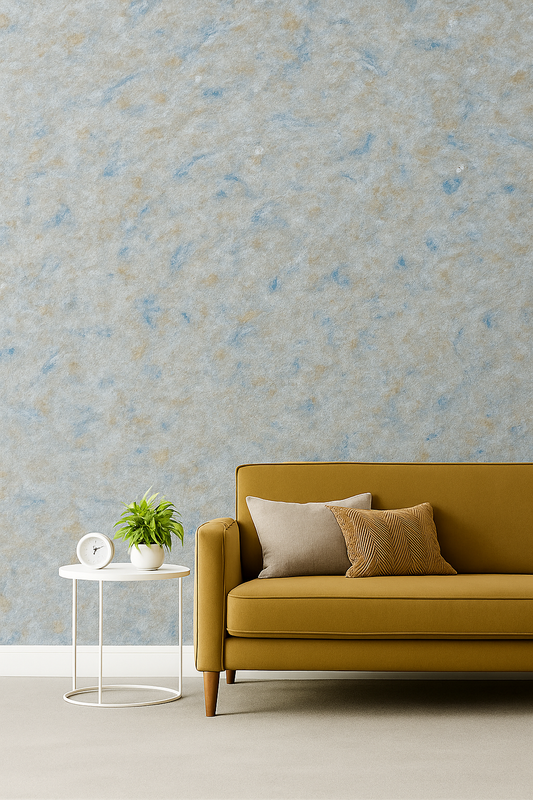 Blue Liquid Wallpaper | Silk Plaster | Silcotex | 1kg Bag | Blue Chalk SC 57